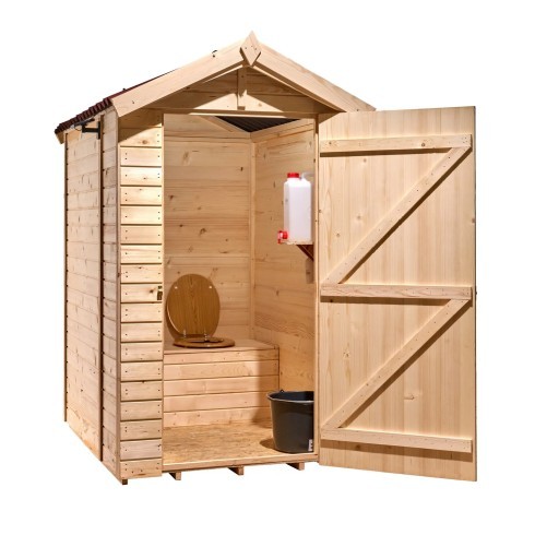 Casetta legno uso bagno - casetta,