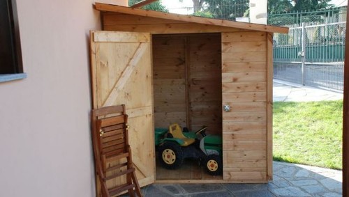 Casetta legno per ricovero - legno,
