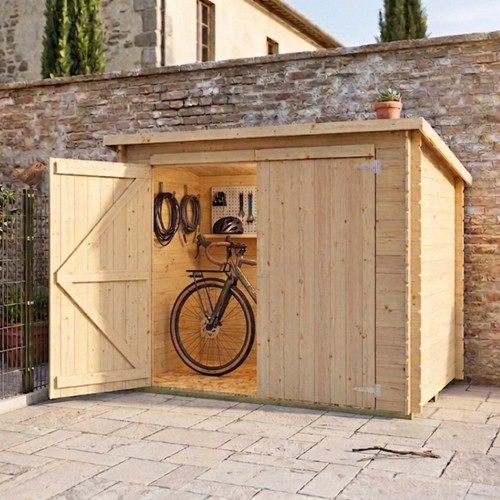 Casetta legno addossata - casetta,
